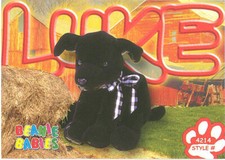 TY Beanie Babies BBOC Card Series 3 Common Luke the Black Labrador NM/Mint