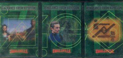 Smallville Season 5 Complete Vengeance From Krypton Chase Card Set BL1-3