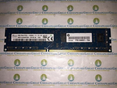 Kit 2 Barrettes Mémoire RAM SKhynix 16GB (2x8GB) DDR3 PC3L-12800U - Modèle HMT41GU6BFR8A-PB - Testées