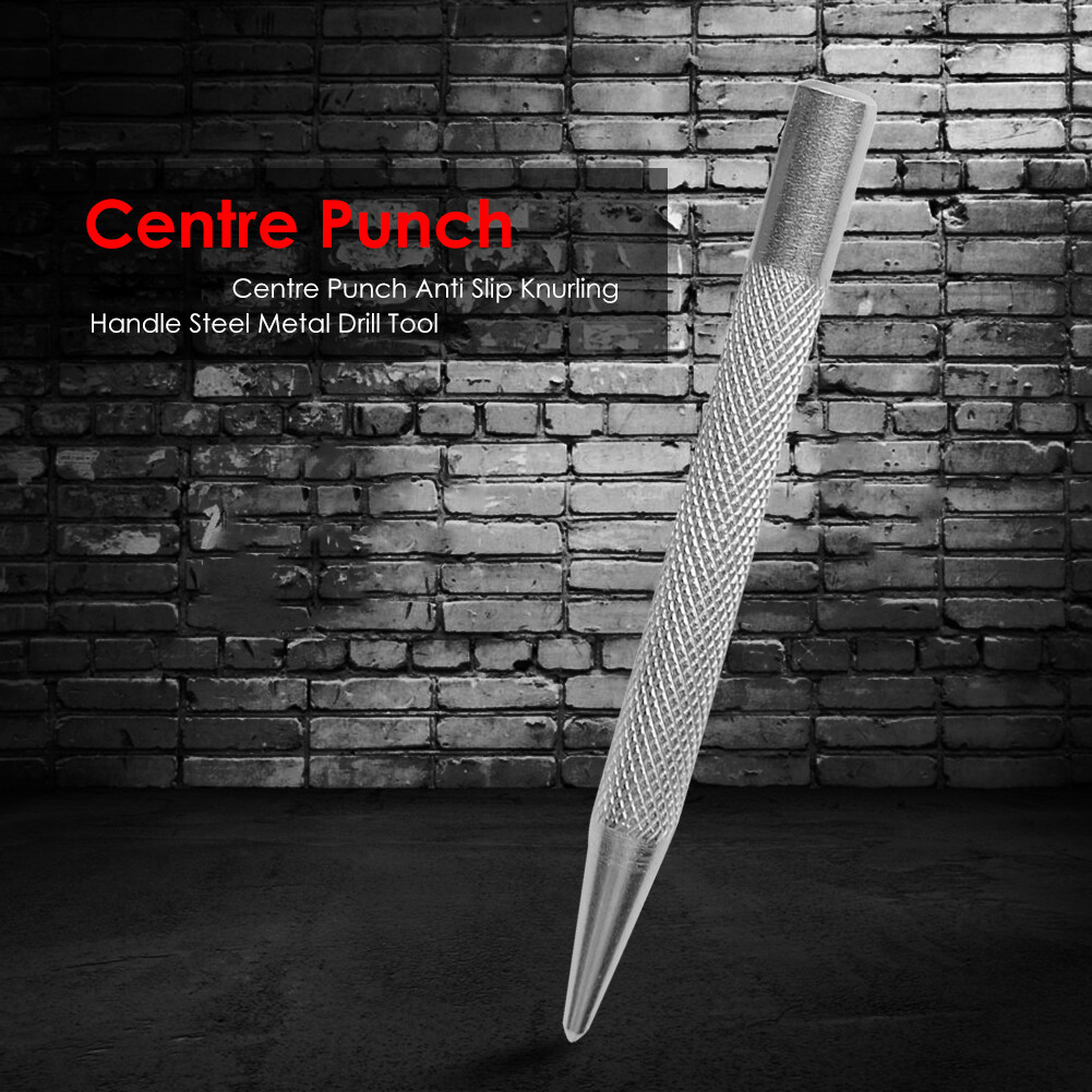 Automatic Centre Punch Anti Slip Knurling Handle Center Punch Wood