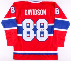 Brandon Davidson Signed Canadiens Jersey (Beckett COA) Montreal Defenseman 