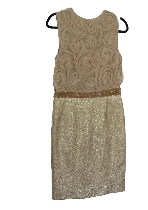 Abito da cocktail vintage Tory Burch rose e oro ne rimangono solo pochi taglia 0