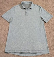 Lululemon Blue Short Sleeve Polo Shirt Men's Small