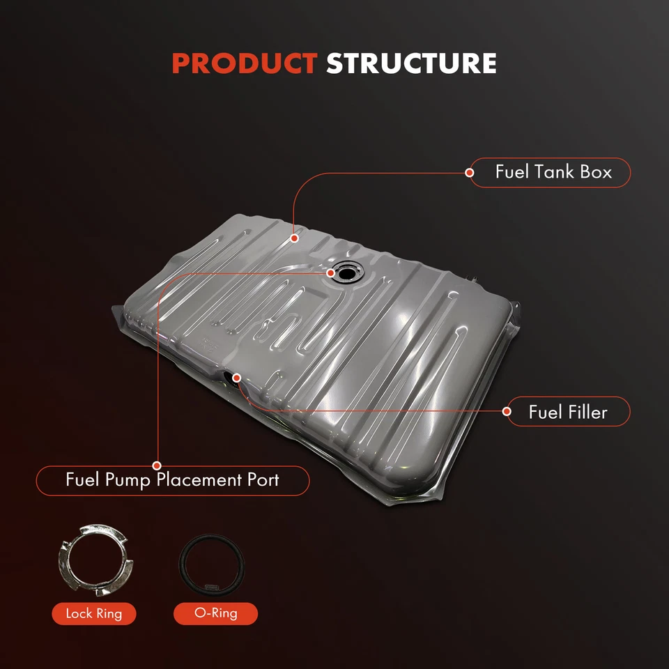 Tanque de combustible nuevo de 20 galones 1 pieza para Pontiac GTO LeMans Tempest 1968 1970 9790355 Foto 2 de 4