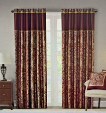 Madison Park Aubrey Jacquard Curtain Panel Pair 50"x84" 100"x84" NWT