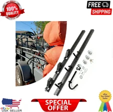 3-Place Weeder Edge Trimmer Rack Holder For Open Landscape Trailer Lockable