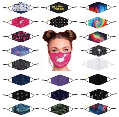 VIPER Gesichtsmasken Mund-Nasenmaske waschbar Ohrschlaufen verstellbar u. Filter PM2.5