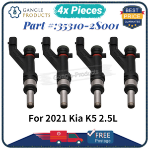 4-Piece Fuel Injector Set – Fits Kia Optima 2011-15 & Sportage 2011-16 – Replaces 35310-2G720 5 thumbnail image