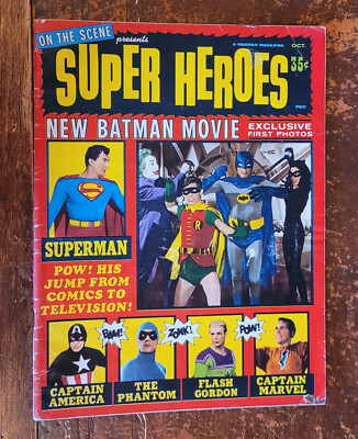 SUPERHEROES Warren magazine 1966 'Batman' featured