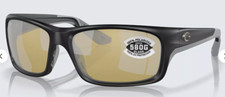 NEW Costa Del Mar Jose PRO Black Sunrise Silver Mirror Polarized Glass 580G