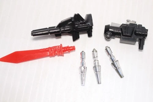 1985 Transformers G1 Dinobot Grimlock Sword Gun Missile Set Hasbro Takara