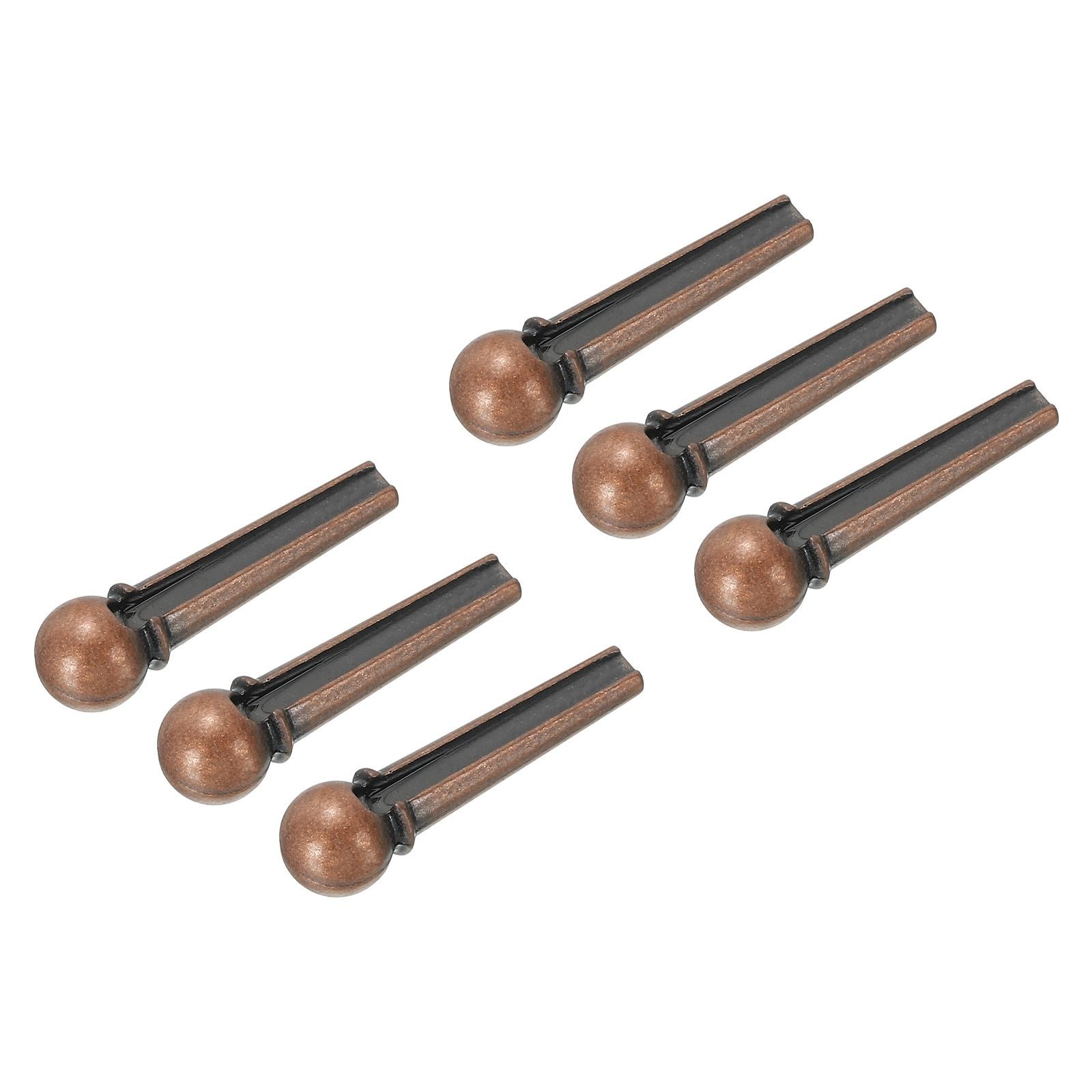Acoustique Guitare Chevalet Broches Guitare Corde Broches Cuivré Kit 6