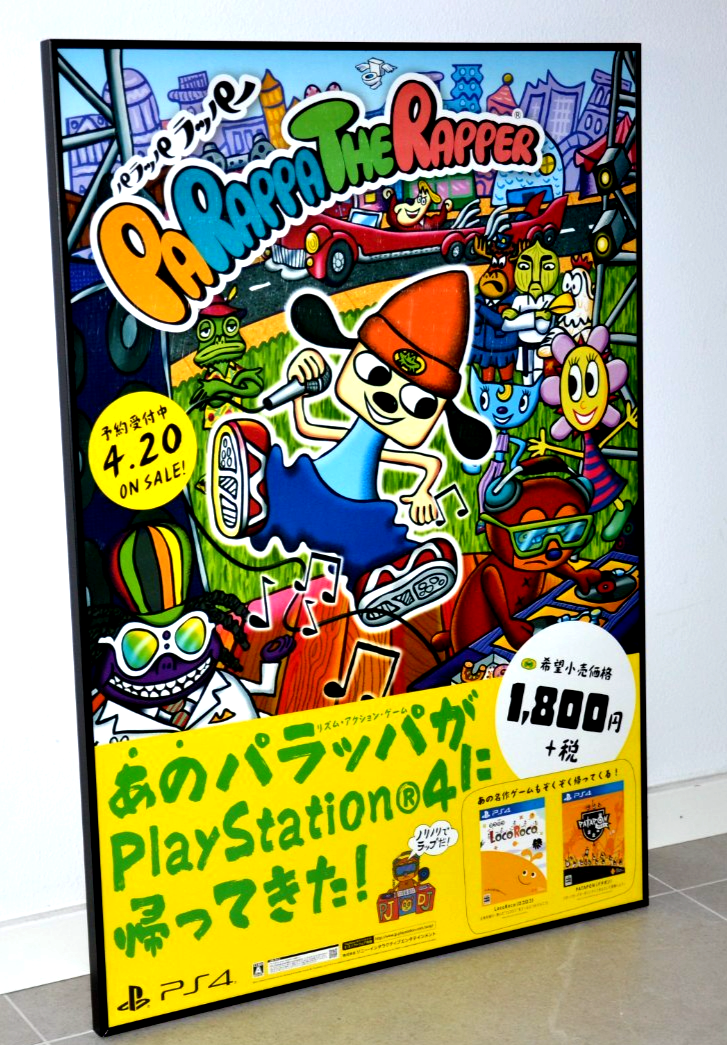 パラッパラッパー　B2 ポスター Parappa The Rapper - Promotional B2 poster - PS4 Japan 2017 | eBay