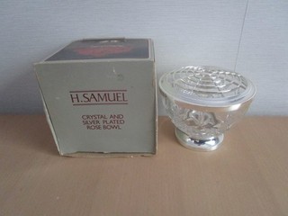 H SAMUEL CRISTAL Y ROSAL PLATEADO