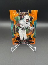 2025 Panini Select Concourse De'Von Achane #81 Orange Prizm Shock /499 Dolphins