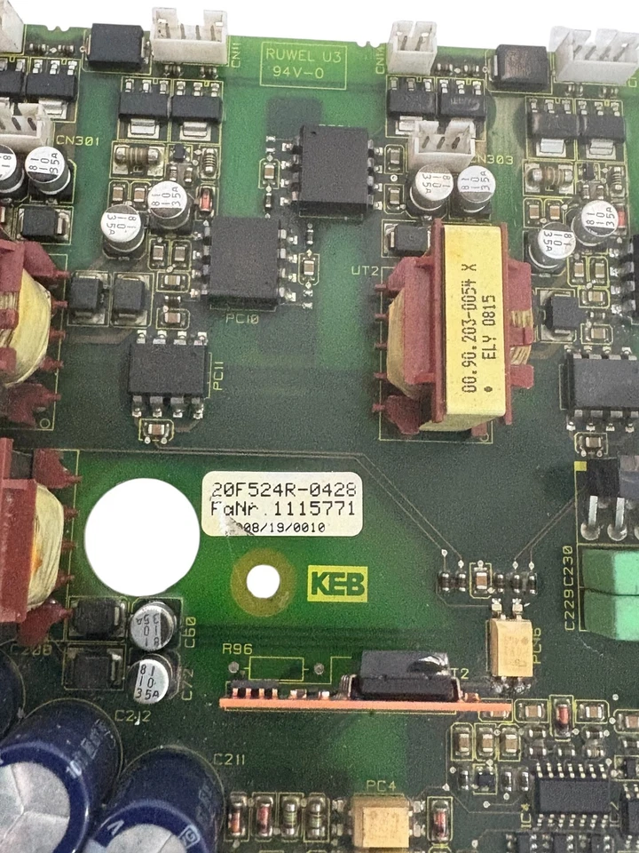 KEB F5 Inverter Drive Board 20F524R-0428 / 1115771 Motion Control PCB - Image 3 of 4