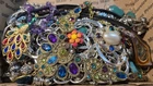 2 Lb Costume Jewelry VTG Modern Craft Junk Lot Wearable Untested Lot 54
