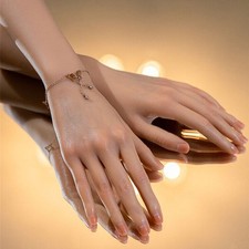 Fake Hand Model Silicone Female Hands Model Mannequin Display Deep/Light Skin