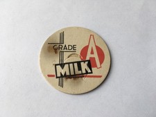 C1940s-50s VINTAGE GRADE A MILK CARDBOARD MILK BOTTLE PLUG