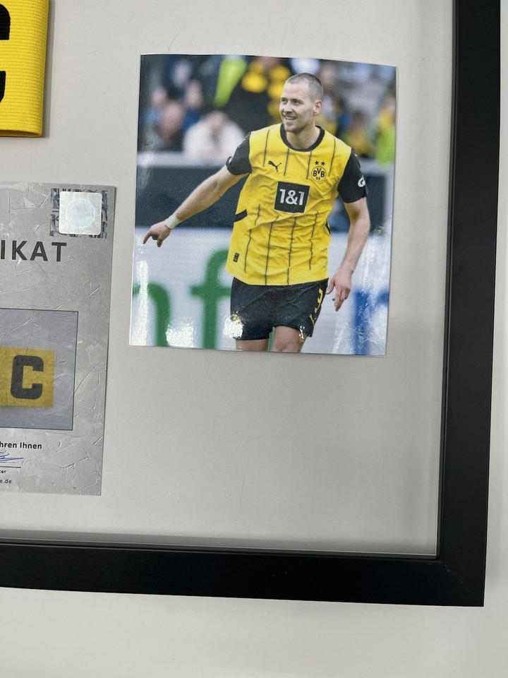 Captain's Armband Waldemar Anton Signed In Frame Borussia Dortmund New ...