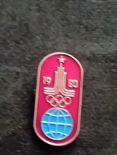 Vintage Moscow 1980 Olympics pin Badge