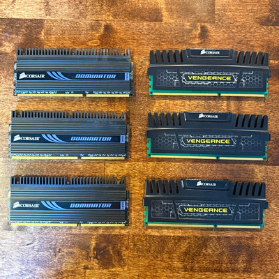 Corsair Dominator/Vengeance DDR3-1600 PC3-12800 12GB (6x2GB) DIMM