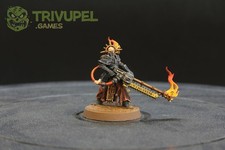 Painted Ministorum Priest with Vindictor Warhammer 40K Commission Miniature