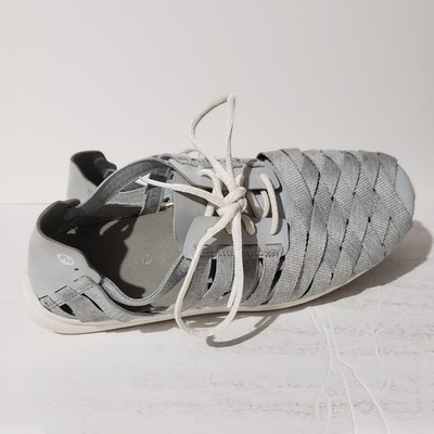 Merrell Flora Kye Weave Gray Lace Up Sneaker Shoes Womens US Size 8.5