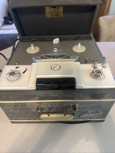 Registratore a nastro vintage Recordio USA Reel to Reel non testato si accende - Foto 1 di 13