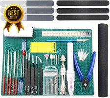 Model Building Tools Kit 33 Piece Professional Hobby Craft Set for Gundam Car Mo