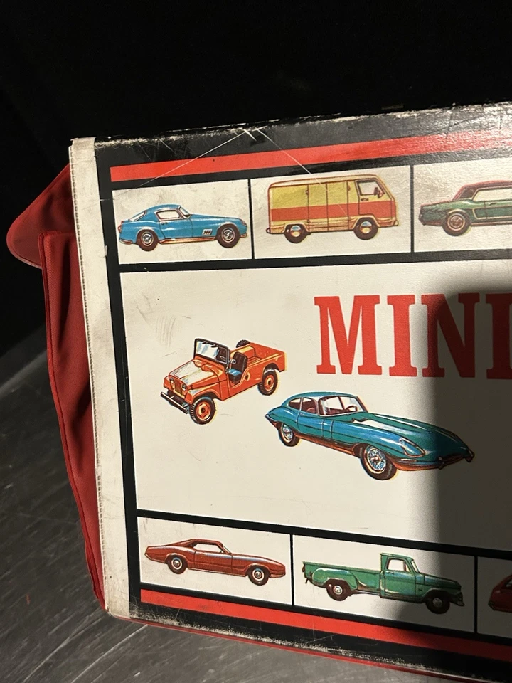 老式 1966 年美泰微型汽车手提箱带 2 个托盘 — 第 2/4 张图片