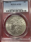 1886-O Morgan Silver Dollar AU-53 PCGS Free Shipping