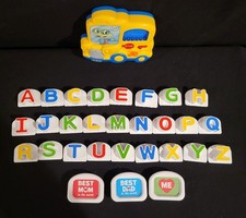 Leap Frog Fridge Phonics Magnetic Alphabet ABC School Bus  Letters VIDEO NICE 