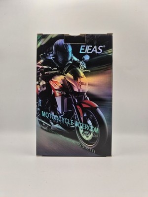 EJEAS V6 Motorcycle Bluetooth Headset, 2 Riders Motorcycle Intercom Helmet Commu
