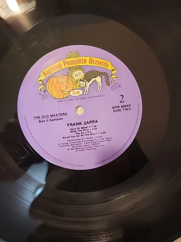 Frank Zappa The Old Masters Box Two Sampler 1ST 1987 Vinyl BPR8888X LP EX Jazz - Image 4 of 4