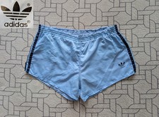 RARE VINTAGE 1980'S MADE IN WEST GERMANY ADIDAS RUNNING BLUE SHORTS MEN'S M