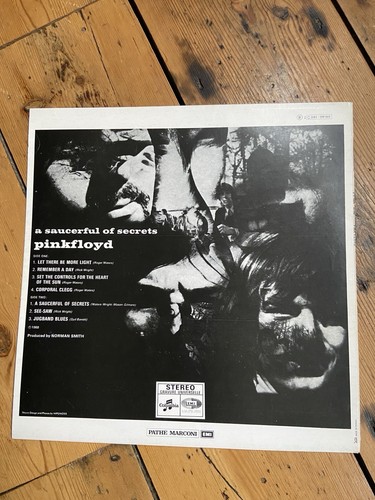 PINK FLOYD - A SAUCERFUL OF SECRETS 12" Vinyl LP -Germany -Columbia – 1C 062- - Picture 2 of 5