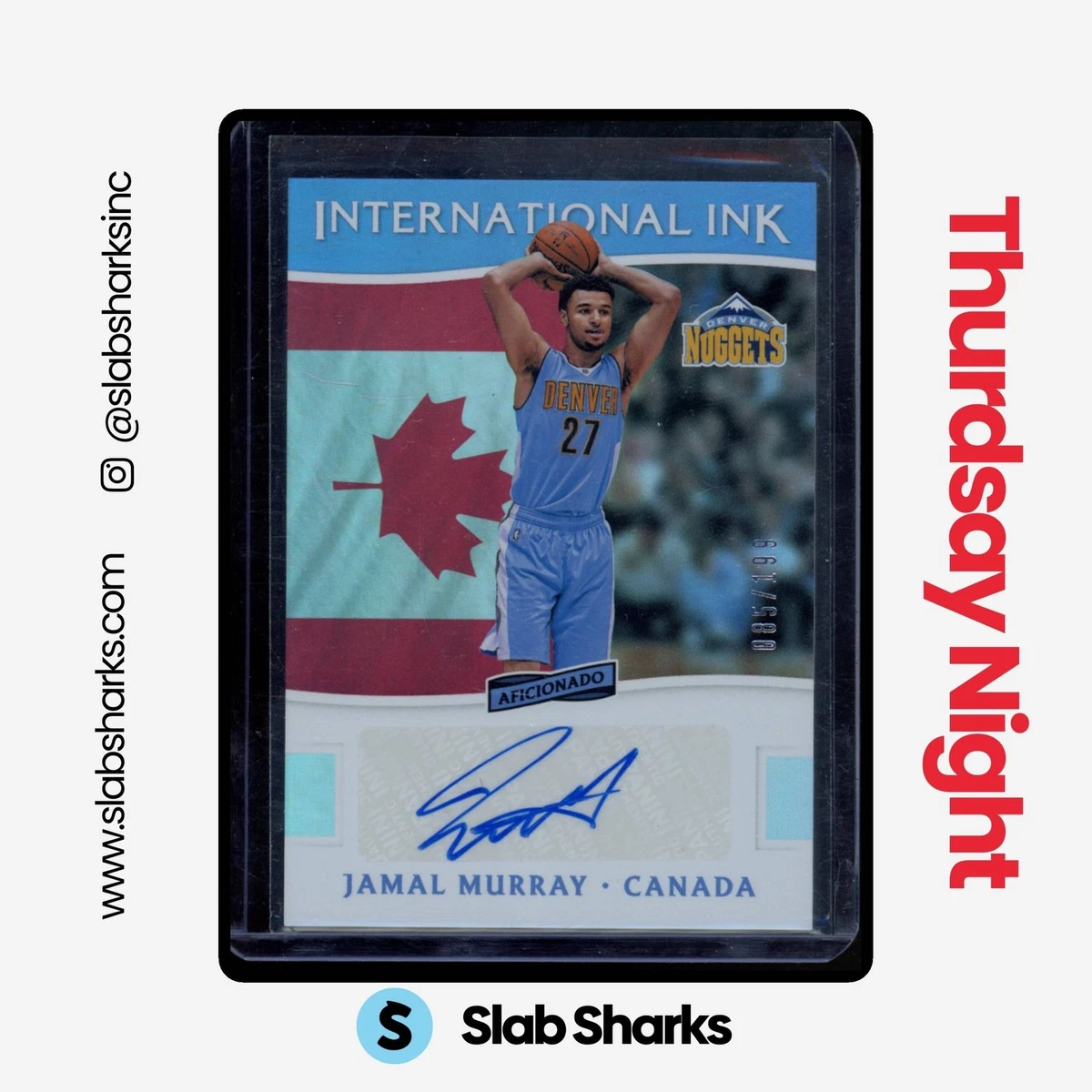 Jamal Murray Basketball Autographed Sports Trading Cards