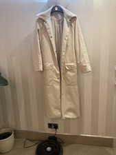 Cos Trench Coat 34 Pale Cream . Beautiful Washable 