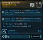 Borderlands 4⭐CRUSHING QUICKSILVER ENHANCEMENT⭐COV⭐GUN DMG, GUN MAG SIZE