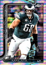 Jordan Mailata 2025 Topps Chrome #245 Pulsar Refractor Philadelphia Eagles