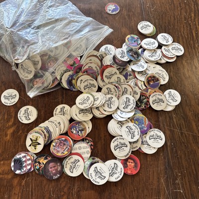 Lot of 100 Random Pogs Mighty Morphin Power Rangers mid 1990s Power Caps Saban