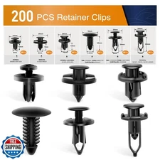 GOOACC - GRC-47 Universal Plastic Fender Clips,200 Pcs Push Bumper Fastener R