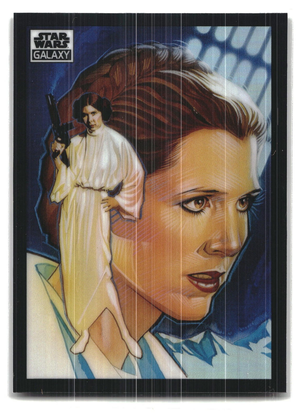 2022 Topps Chrome Star Wars Galaxy #35 Princess Leia Organa Refractor