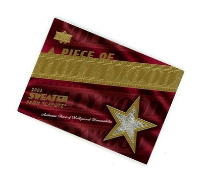 2008 Upper Deck A PIECE OF HOLLYWOOD 2005 Sweater CAPOTE! Philip Hoffman SEE! 