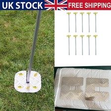 2 Sets Awning Leg Plates With Pegs For Omnistor & Thule Motorhome Metal Awning