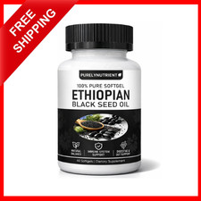 Ethiopian Black Seed Oil Softgels 4.64 Thymoquinone Non-Gmo, Gluten-Free,60