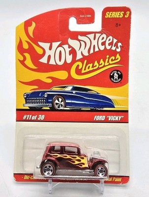Hot Wheels Classics FORD VICKY Hot Rod Series 3 (Red, 2006) #11 New Old Stock