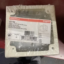 WIREMOLD LEGRAND V5752 ALARM DEVICE BOX RACEWAY, IVORY