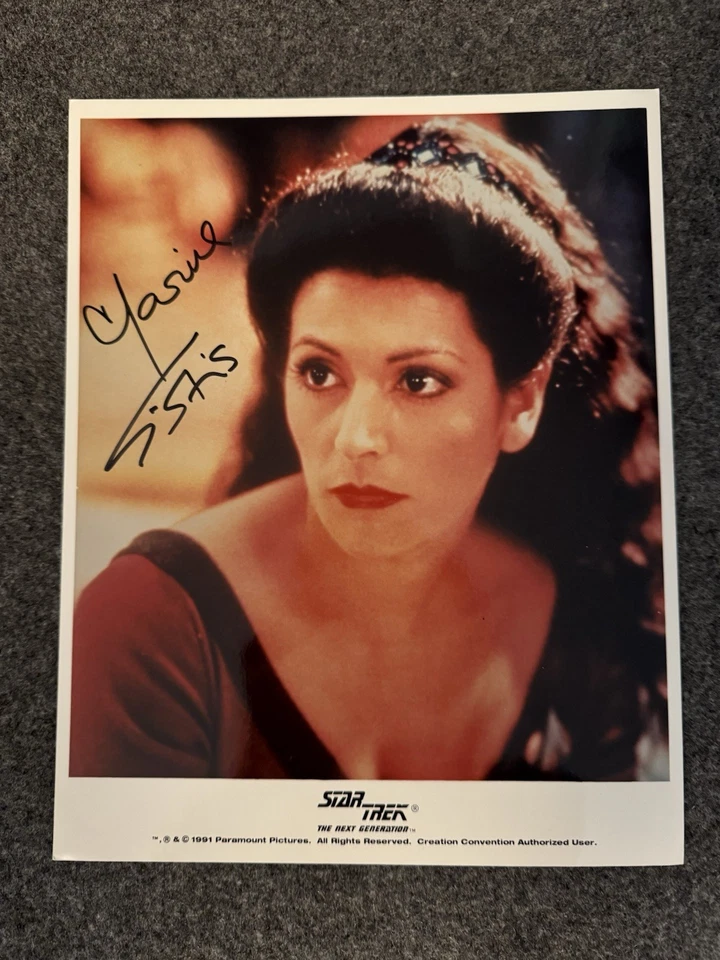 Star Trek Signed Photos Worf Troi Lot 4 1994 - Image 2 of 4